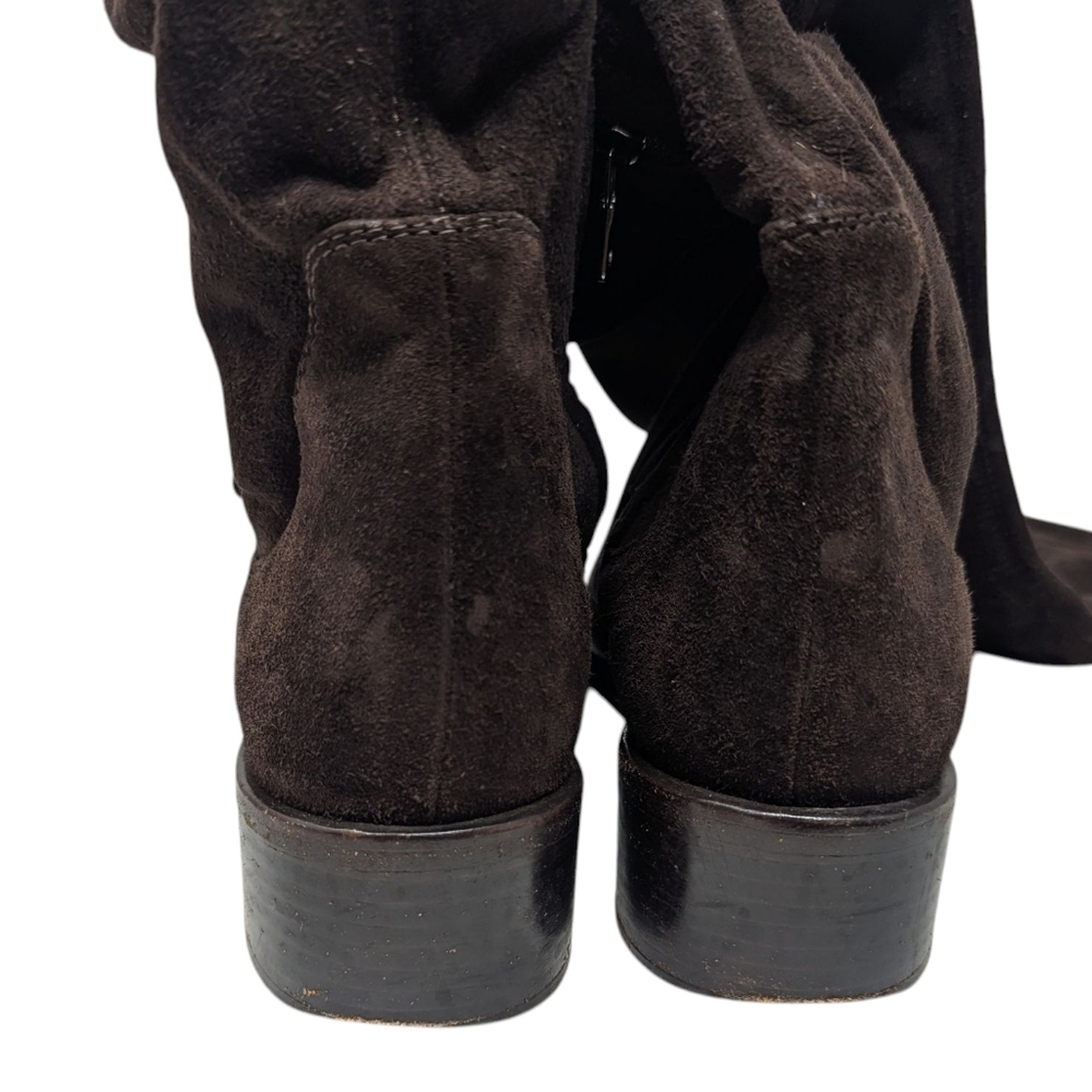 Prada Dark Brown Suede OTK Over the Knee Tall Boot Size EU 38 - Picture 11 of 16